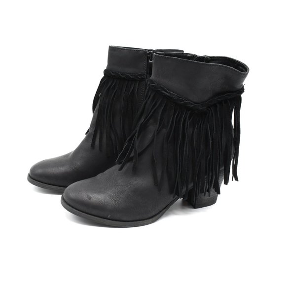 Sbicca Black Fringe Bootie 11 - Picture 6 of 6
